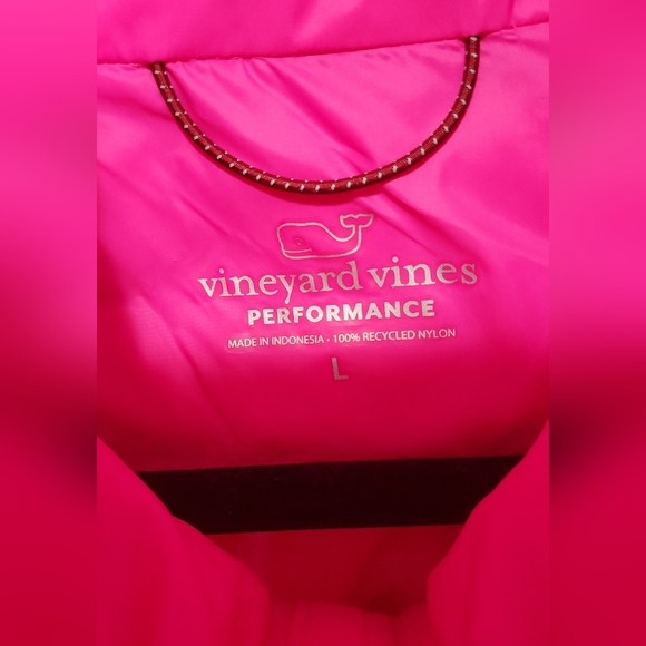 Vineyard Vines Vibrant Pink Quilted Vest - Picture 3 of 3